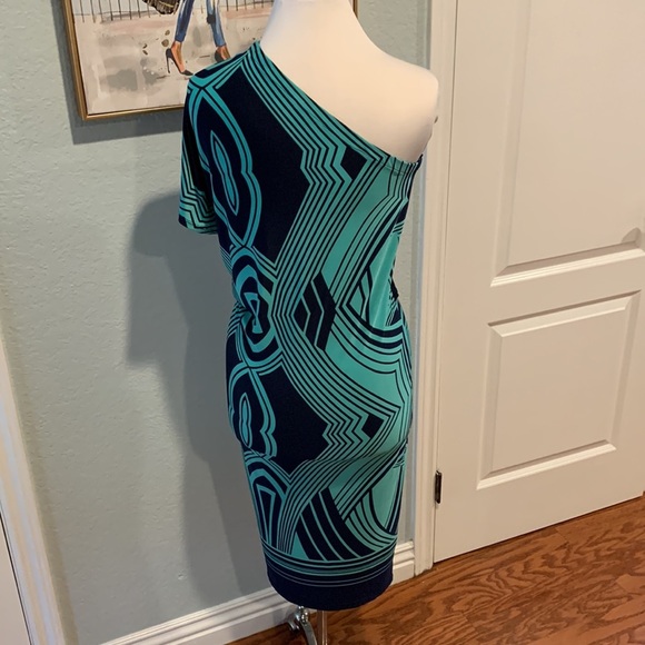 Marisa Kenson Collection One Shoulder Bodycon Midi Dress • Maybelinn • Sz XS NEW - Picture 8 of 15